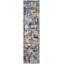 Wool Abstract Area Rug in Blue-529134433