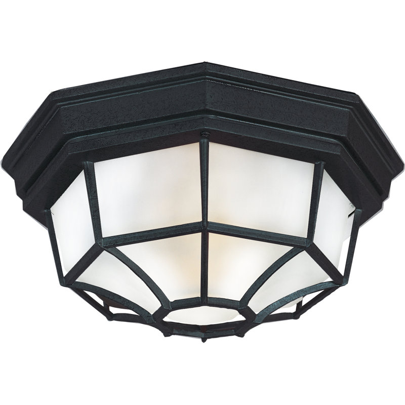 Aquilar 2 - Bulb Outdoor Flush Mount, Black