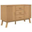 Buffet Vidaxl OLDEN brun 44,9 po x 16,9 po x 28,9 po pin massif