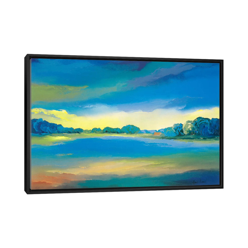 « intemporelle ii », impression sur toile, H 40 po x l 60 po x P 1,5 po, Toile avec cadre noir, Pas de tapis