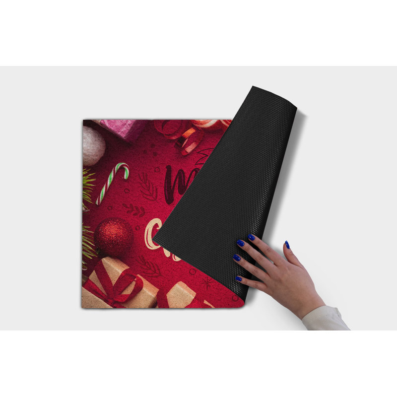 Non-Slip Christmas Outdoor Doormat, W60 x L90 cm