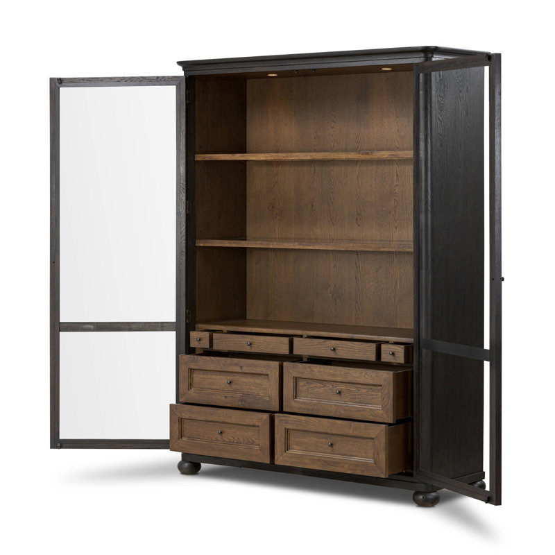 Sussex Wide Cabinet-Smoked Black, Smoked Black