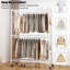 Gerodi 90cm W Rolling Clothes Rack-952104926