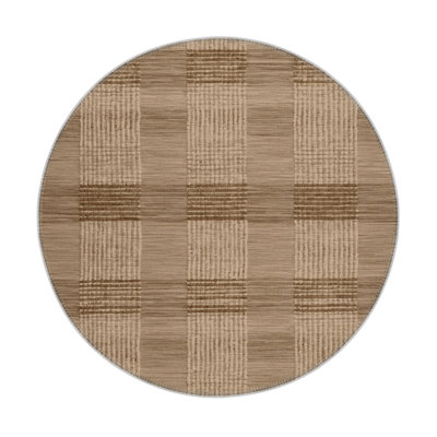 Tapis d'intérieur et d'extérieur à carreaux beige