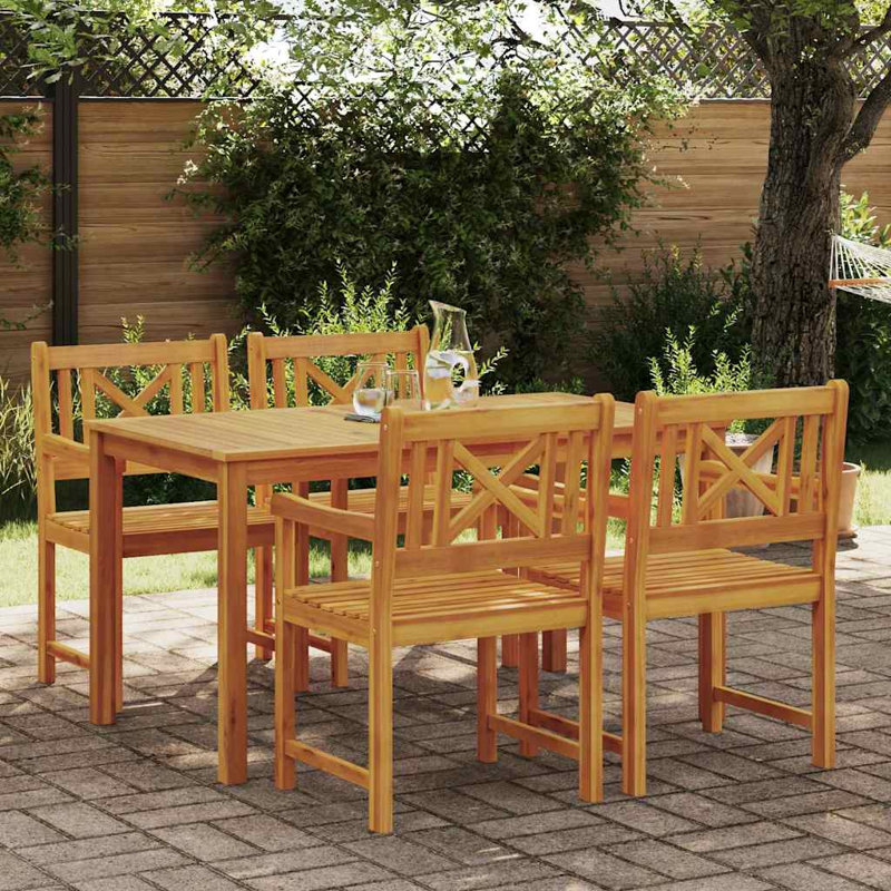 Patio Dining Set with, 5, 4