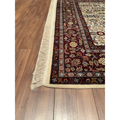 Tapis rouge en laine noué à la main Original Original