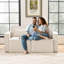 Taufner 66'' Square Arm Modular Loveseat-1282576576