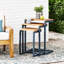 Modern Industrial Firwood Nesting Tables (Set Of 3)