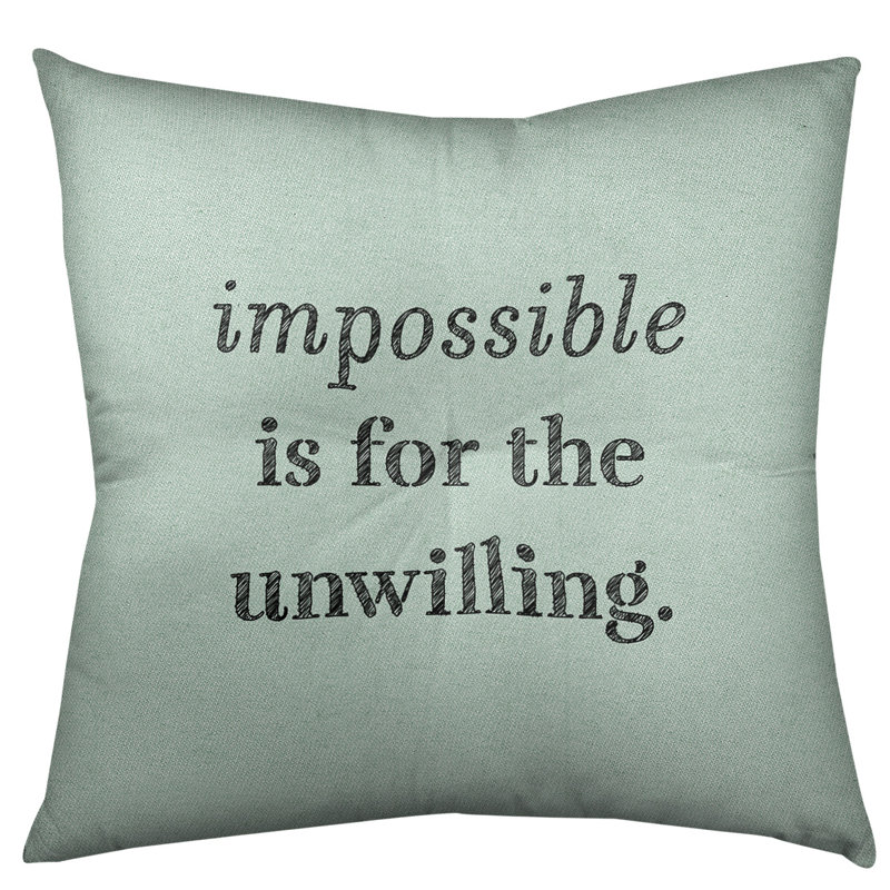 Reversible Throw Pillow, 26" x 26", Green/Black
