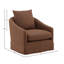 Laura Upholstered Swivel Chair, Sienna Coffee