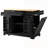 Fluted Kitchen Island With Trash Can Storage, Power Outlet, And Rolling Wheels For Enhanced Mobility And Organization-721828036