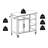 Huey Wood Kitchen Cart