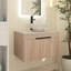 Ensemble de meuble-lavabo simple 29,53 po avec plateau en céramique Adish