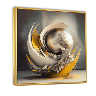 «Visionary Dance Of God 3D Wave Sphere», reproduction de toile abstraite sur fractale