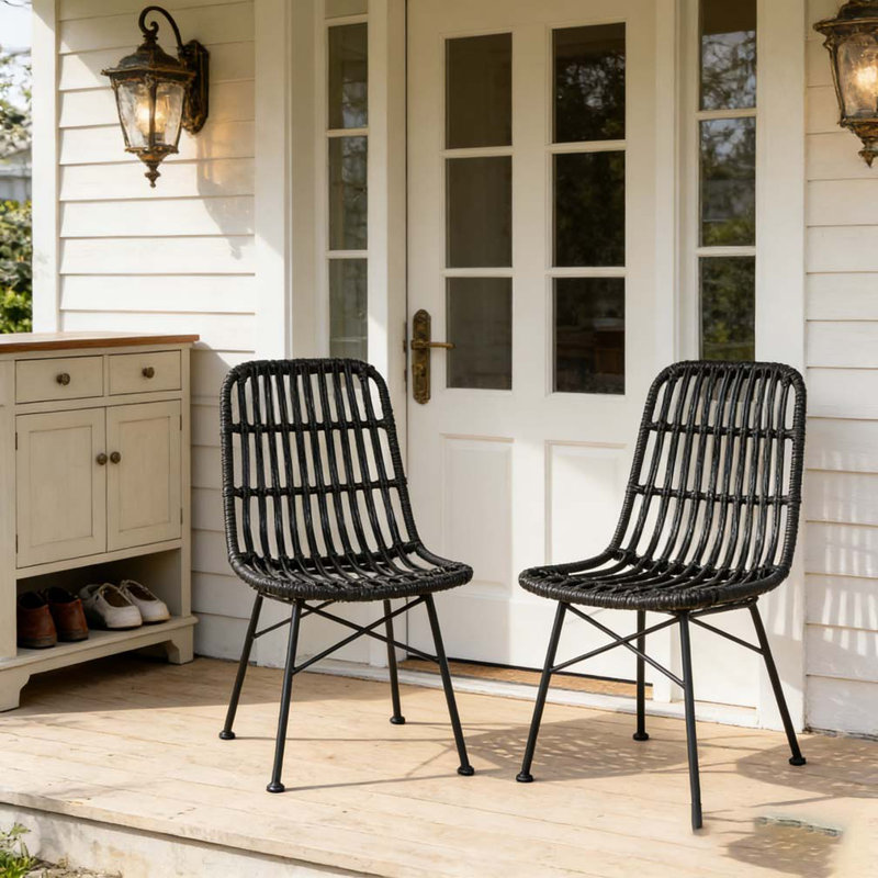 Chaise de patio grise