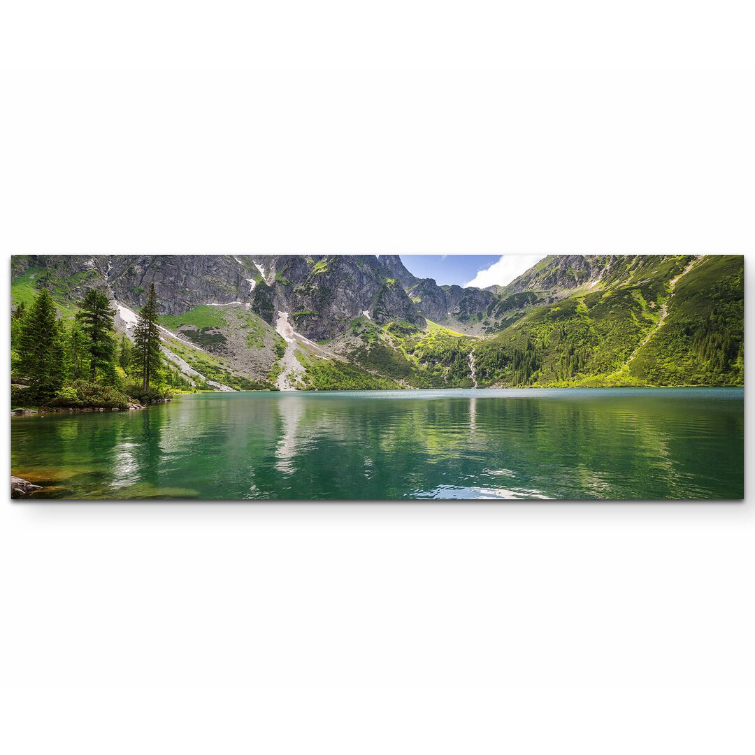 Leinwandbild Tatra-Gebirge mit Spiegelung im Bergsee