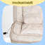 Luxury Velvet Floor Sofa with Massage Pillow, 5-Position Adjustable Backrest for Adults and Pets-538341047
