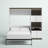 Armiead Murphy Bed with Shelves and Pull-Out out Dewsk-429139092-429139095