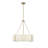 Millennium Lighting Telfar 3 Light Pendant Light with White Fabric Shade-103500875