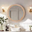 Miroir mural rond 27,5 po pour meuble-lavabo de salle de bain