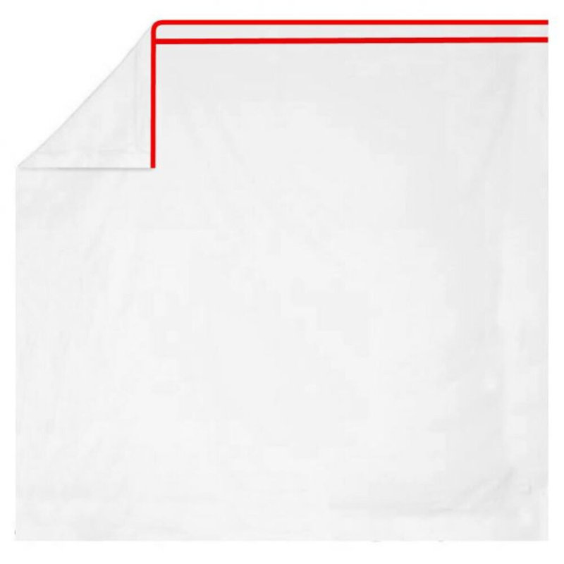 400TC Embroidery & Border Cotton 4 Piece Sheet Set Fitted Sheet Fits Upto 16" Deep Pocket, Red