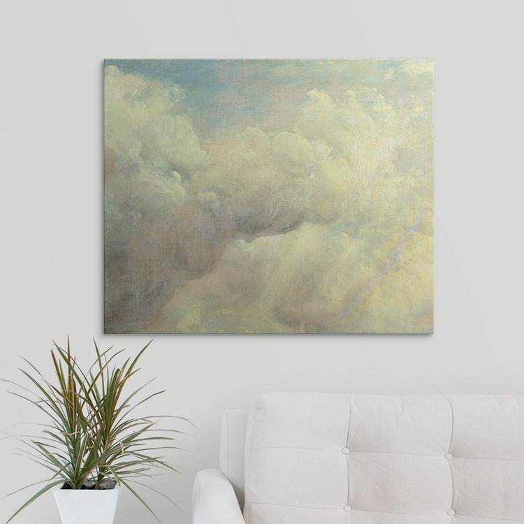 « cloud study, c. 1821 » par l’impression de peintures John Constable, H 38 po x l 48 po x P 1,5 po, Toile
