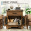 Table d'appoint de style campagnard avec table de charge et table de chevet 23,6 po-1814707122