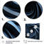Spiraling Blue Abstract Vortex IV - Abstract Spirals, art mural-941194211-941193752