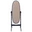 Dunne Black Cheval Mirror