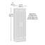 Armoire de rangement à 4 tablettes Oakham-336714151