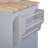 Kitchen Cart With Internal Storage Space, Grey-blue, Keep Your Essentials Organized Stable Wheels, Smooth Movement In-2144901269