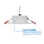DGC 4-Inch White Selectable Canless Adjustable Gimbal LED Recessed Downlight-79155617