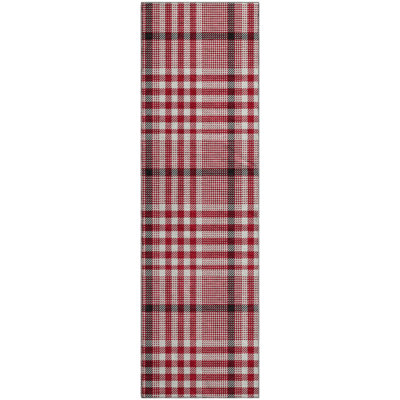 Premium Machine Washable Corry AMF1054 Plaid Rug
