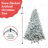 4FT Flocked Christmas Tree with Pine Cones