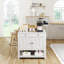 Commode décorative Farmhouse avec 2 tiroirs, 2 portes et tablettes ouvertes - Idéal pour le salon, la chambre à coucher et le couloir-947208853