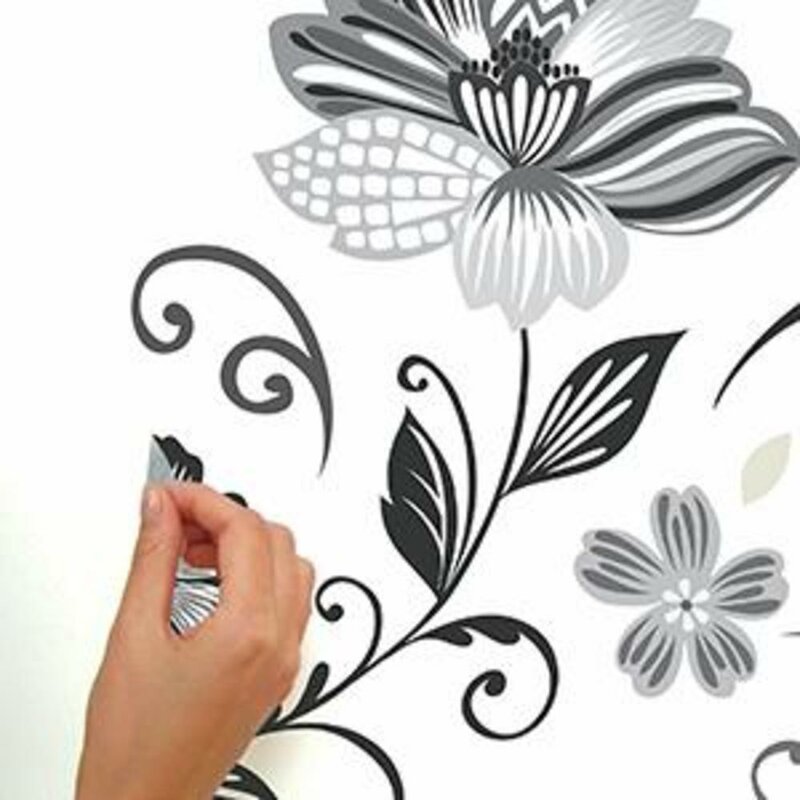 Ebern Designs Trees & Flowers Non-Wall Damaging Wall Decal & Reviews ...