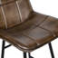 Upholstered Counter Stool with Metal Frame-207967817