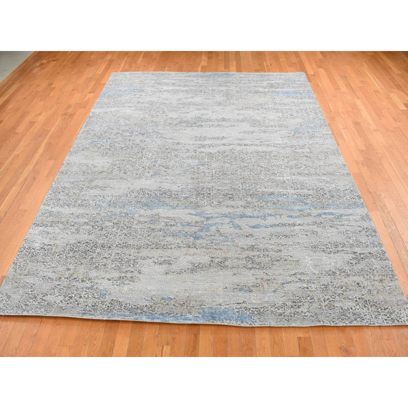 Tapis unique gris 9 pi x 12 pi 3 po Axl