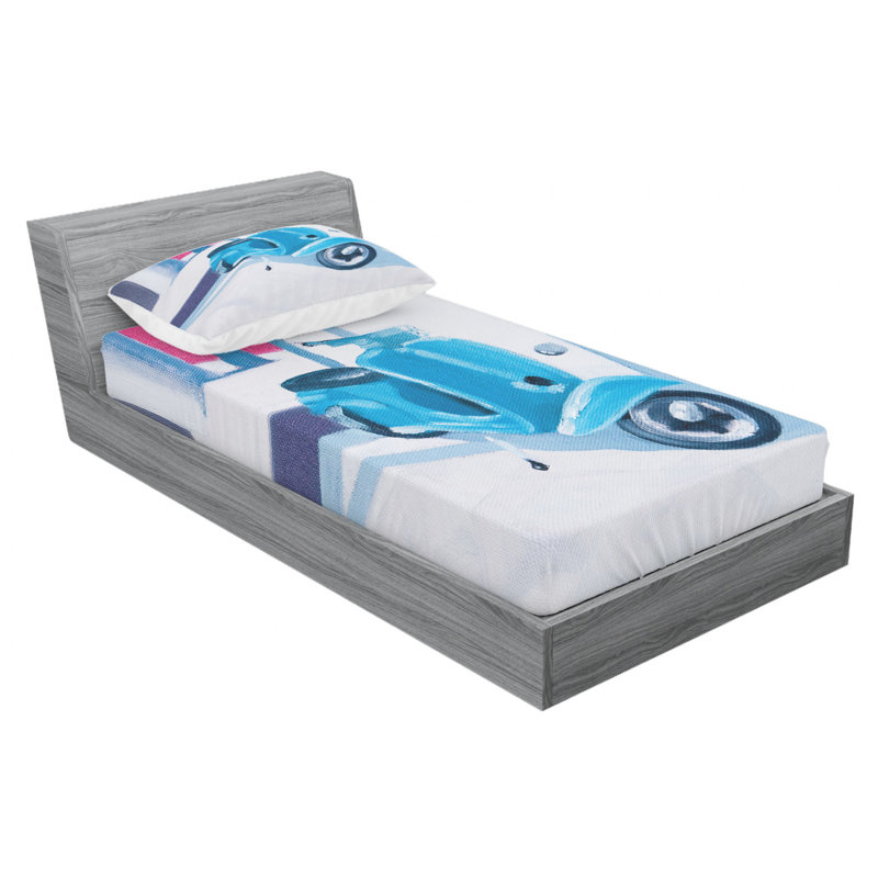 Microfiber Sheet Set, Twin Sheet Set with Fitted Sheet
