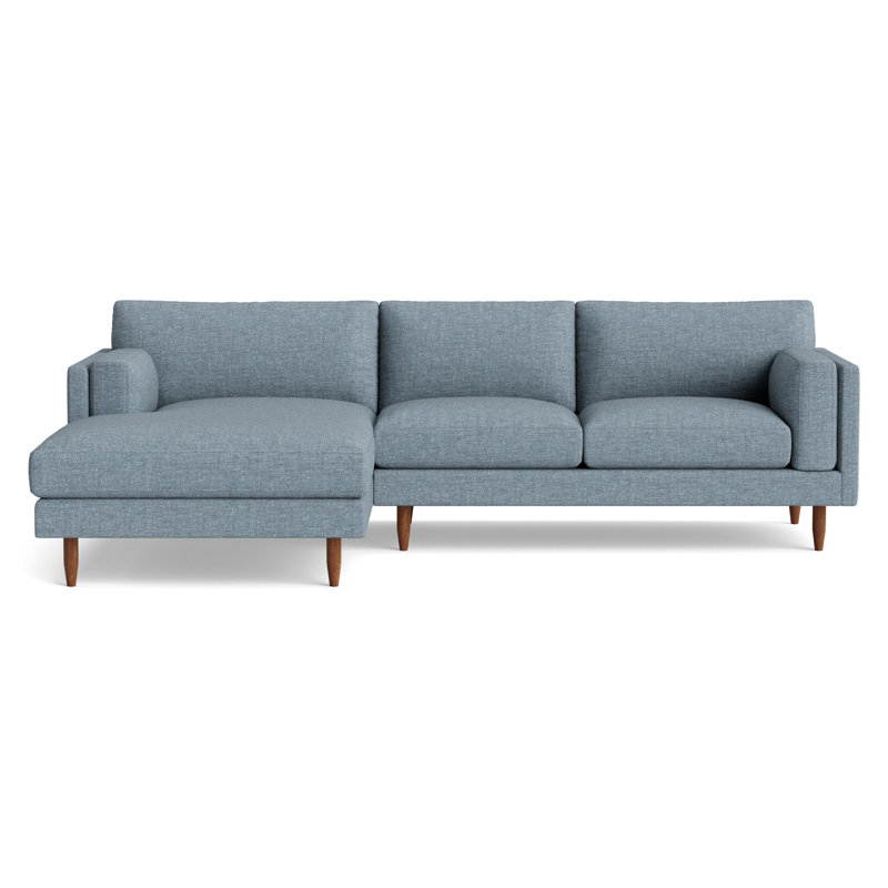 Skinny Fat Chaise Sectional, Left Hand Facing, Performance Weave - Natural
