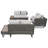 6-Person Outdoor Patio Wicker Modular Seating Set With Cushions And Pillows With Expandable Ice Bucket Coffee Table And Side Table-1388928335