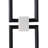 Wall Hangings Polyresin Geometric Square Design Decorative Art For Home Office Bedroom Living Room Set Of 2 - 34", 24" Black
