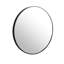 Grand miroir noir de 24 po pour une touche décorative dans votre maison fixé au mur avec une apparence lumineuse et élégante-803173349