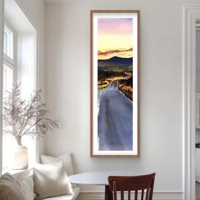 On the Road to Scotland - Man Cave Landscapes Print Decor