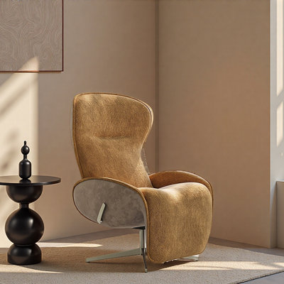 Fauteuil de loisir rotatif léger de luxe.