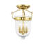 Plafonnier semi-encastré 3 lumières Husman-16518411-16518407