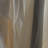 Abstract Curtain Panel, White Gold Fluid Pattern Blackout Decor - White And Gold Champagne Flow IV-2025894889