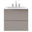 Linear 24" Wall Mounted Single Bathroom Vanity with Top-517121275