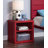 Cargo Red Finish Nightstand W/USB