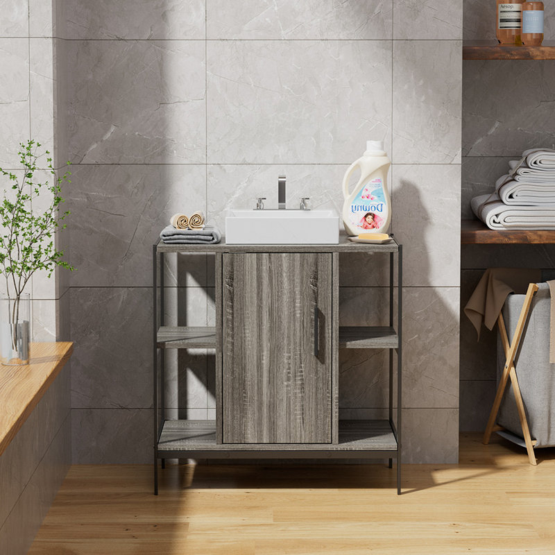 E1 Eco-friendly MDF Board Freestanding Under Sink Cabinet